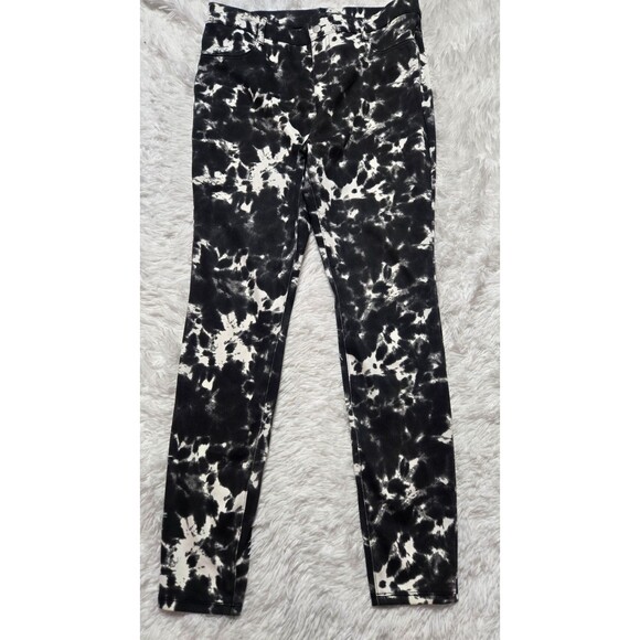 Time & True Tie Dye Knit Pull-On Stretch Leggings Pants Size Large 12-14 - Picture 2 of 12